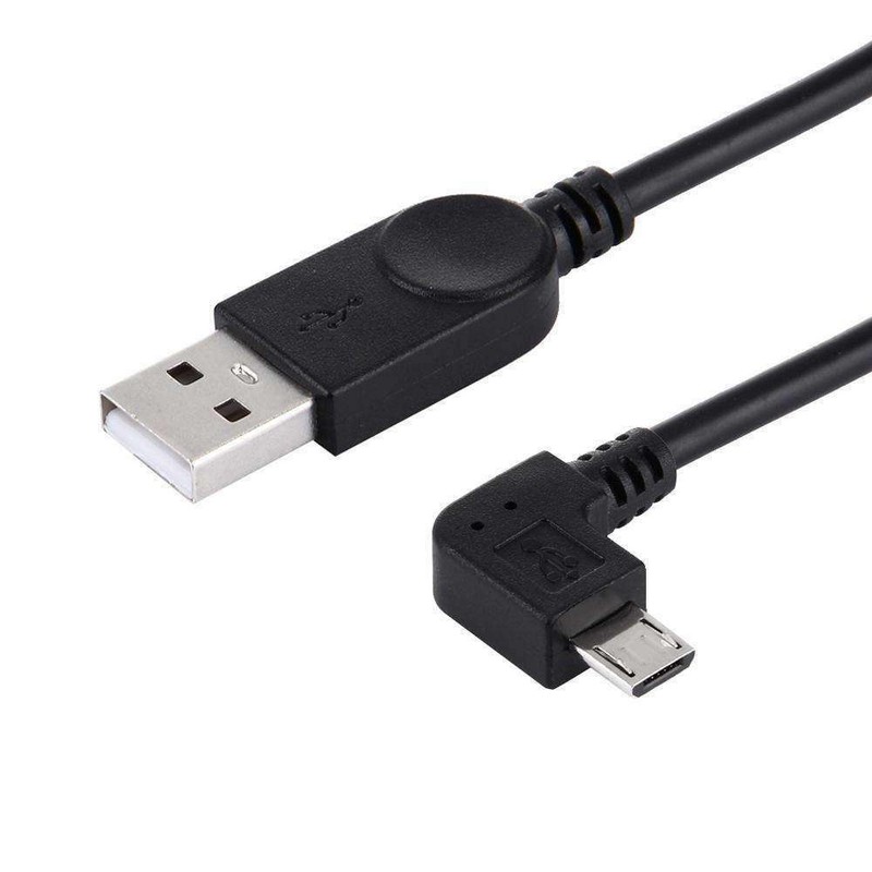 Universal USB 2.0 A Male to Right 90 degree Angle Micro USB Cable Charging Cable