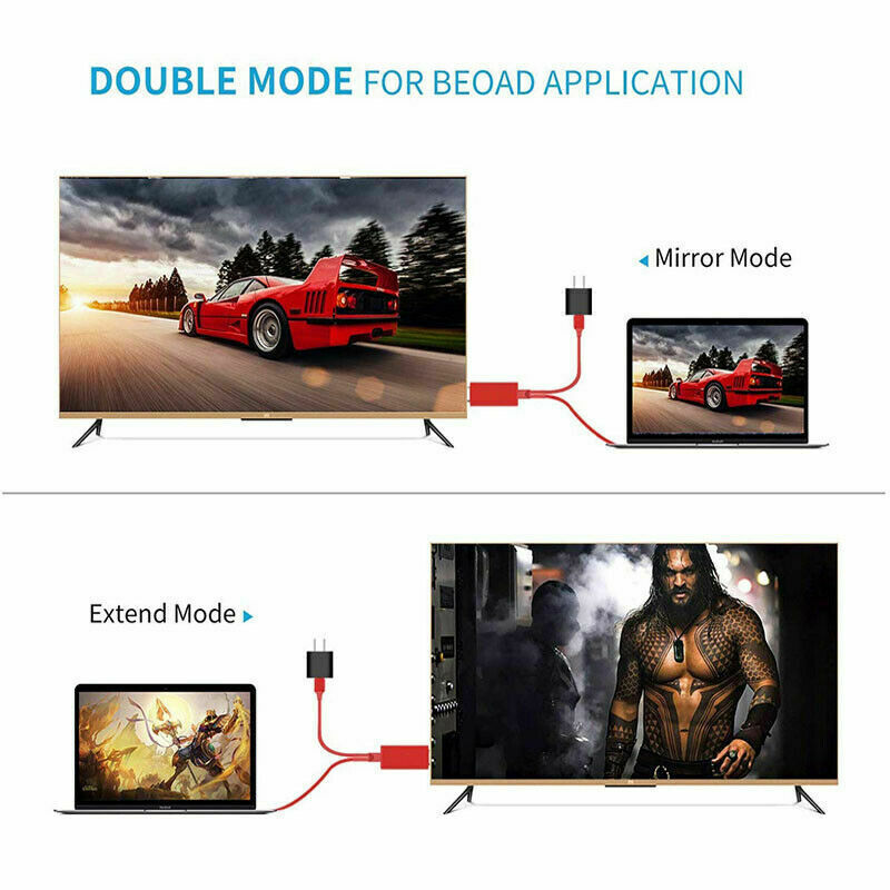 HDMI Mirroring AV Cable Phone to TV HDTV Adapter 1080P for iPhone 14 13 12 11 XR gallery