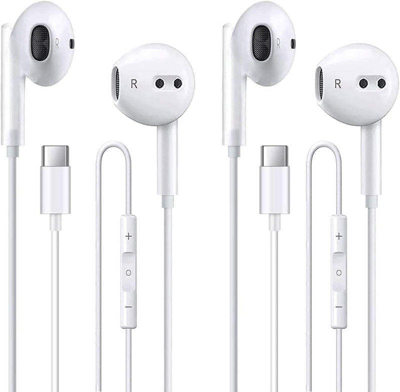 2 Pack of USB C Headphones for Iphone 17/17Pro/17Pro Max/16/16 Pro/16 Plus/16 Pr