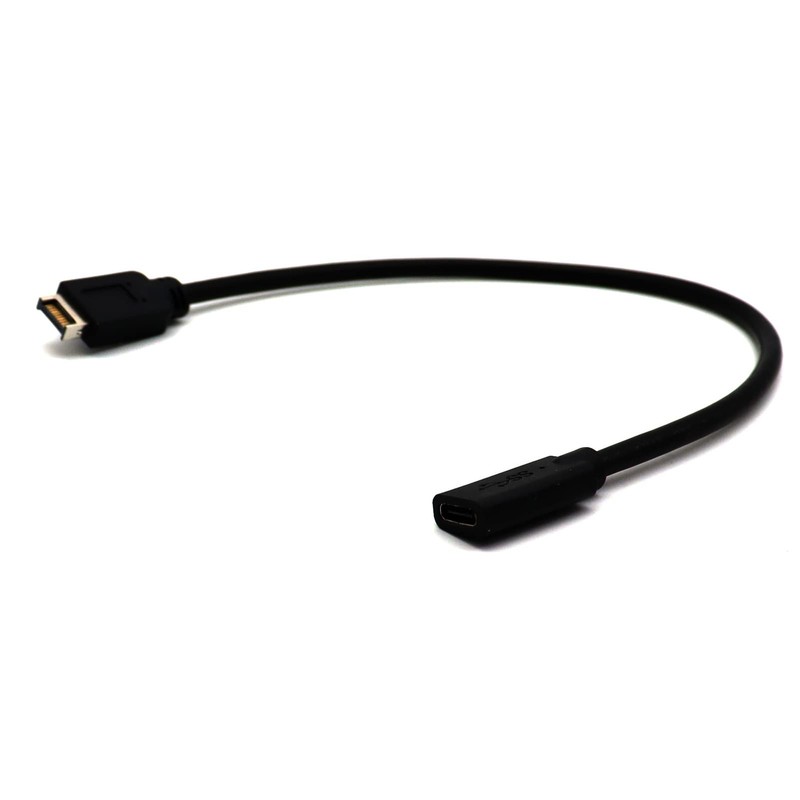 0.98 FT USB 3.1 Type E to Type C Front Panel Header Extension Cable, M to F gallery
