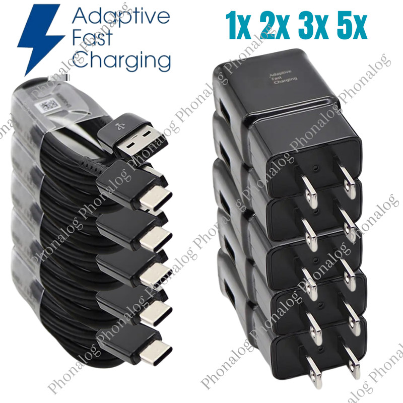 Adapter Fast Charger Type C With Phone Charging Cable For Samsung Android LG Lot