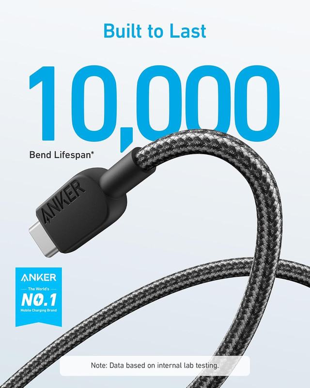 Anker USB a to USB C Cable, Charger Cord , for Iphone 17 Series,Galaxy Note gallery