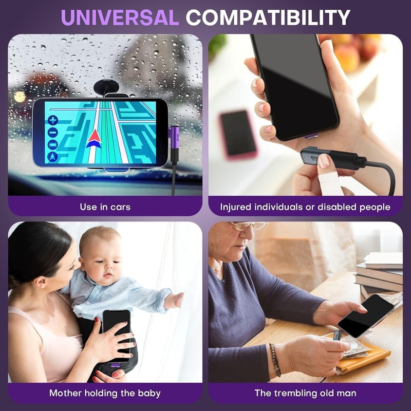 Magnetic USB C to USB C Adapter, 24PIN 240W PD Fast Charging 40Gbps Data Tran... gallery