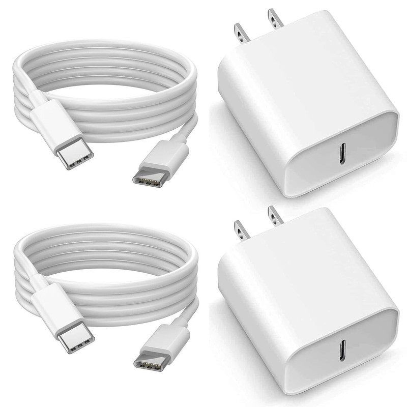 2x Cargador De Pared Super Rapido 20W Original Para iPhone 15 / Pro / Plus / Max