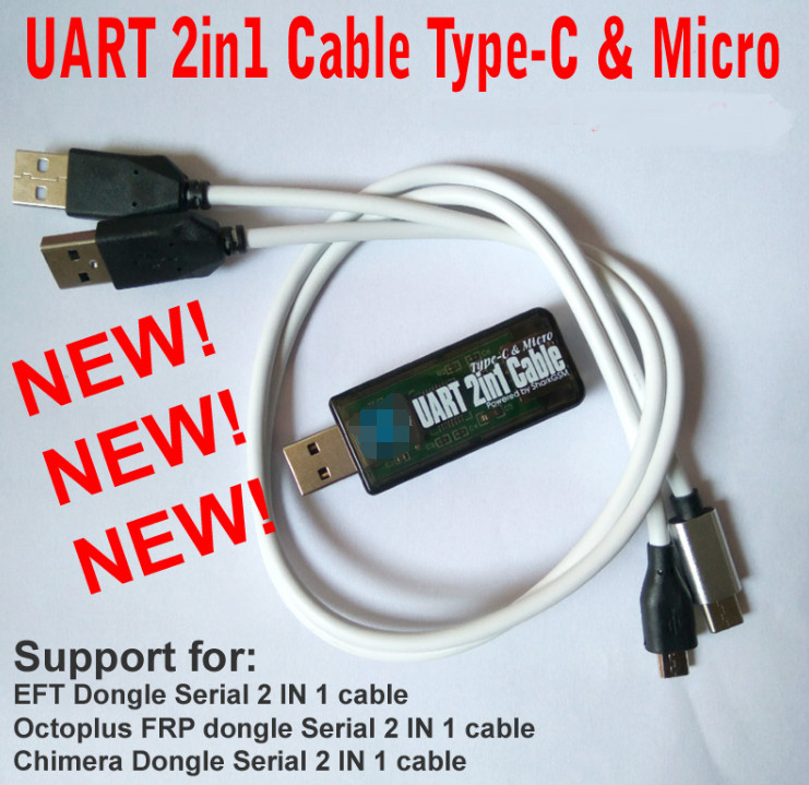 Quality new UART 2in1 Cable Type-C Micro repair for EFT Chimera helpbest