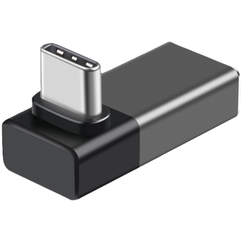 90 Degree USB C Adapters PD240W TypeC Male to Female Extenders 8k@60Hz Video