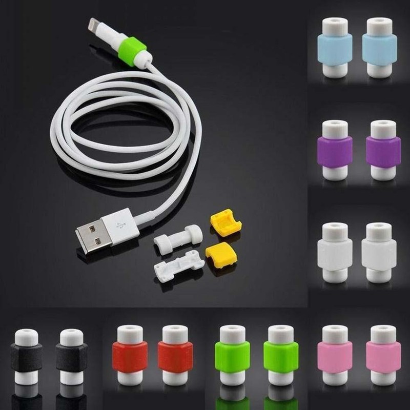 10PCS Protector Saver Cover for iPhone 6/7/Phones USB Charger Cable Cord Wire gallery