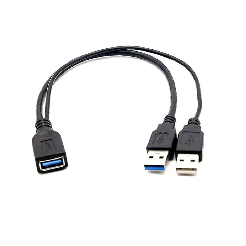 USB 3.0 A Female for Dual USB A Male Y Splitter Adapter Cable for Computer gallery