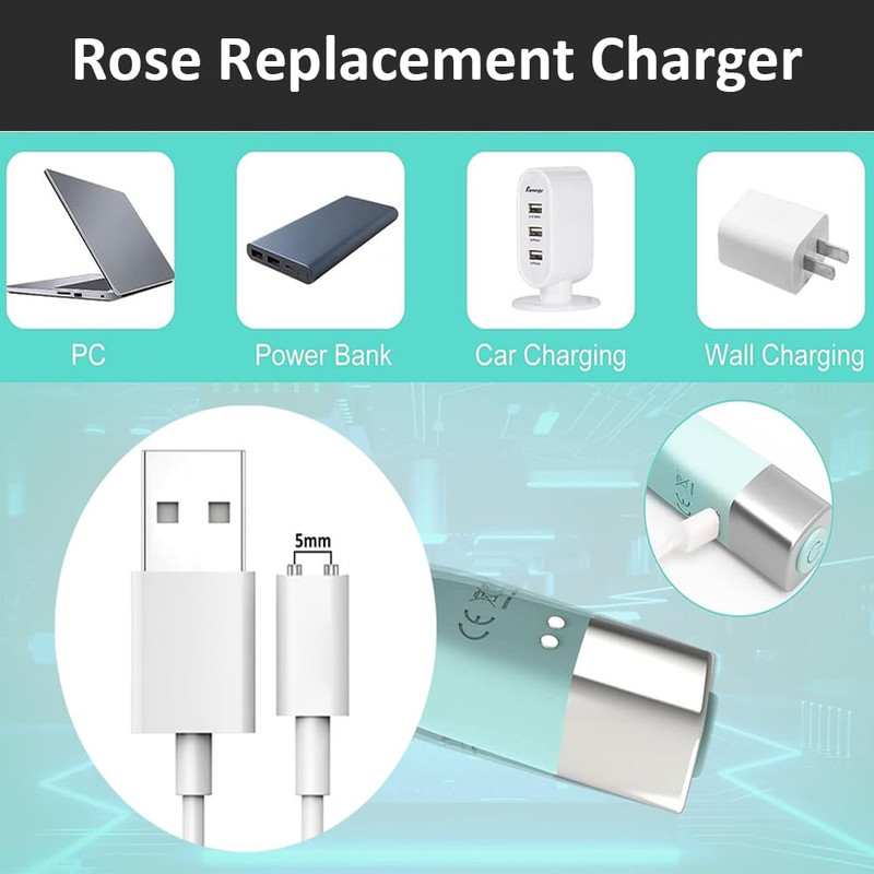 5Mm Magnetic USB DC Charger Cable 2.7 Feet with 2 Dots for Replacement Charging gallery
