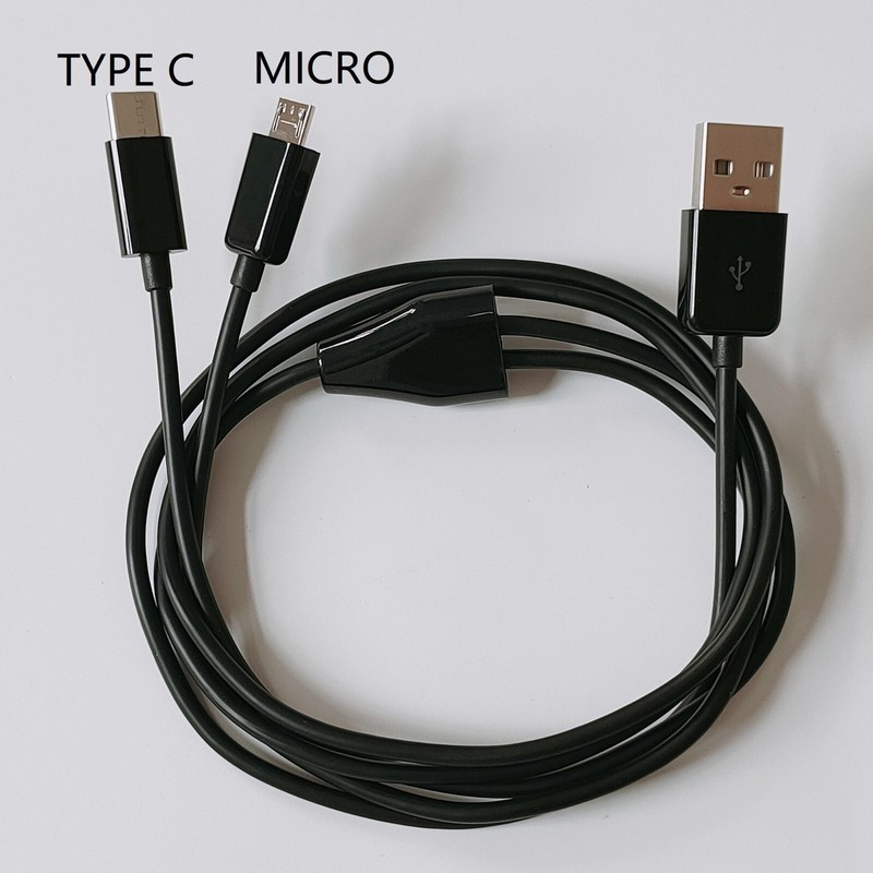 USB 2.0 A to USB Type C and Micro USB Charging Cable Cord for Andriod Cell Phone