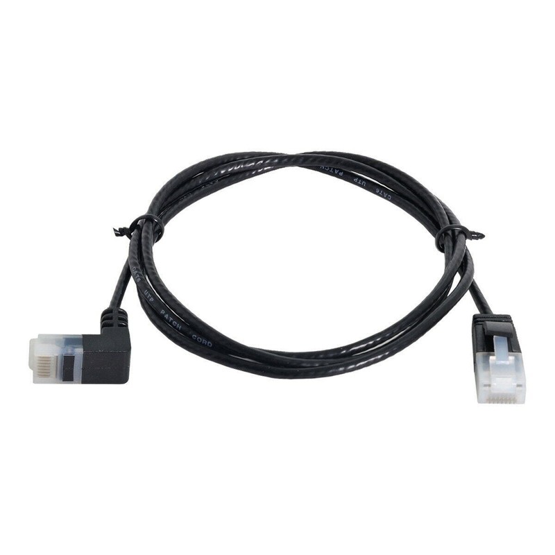 Ultra Slim Cat6 Ethernet Cable RJ45 Down Angled to Straight UTP Network Cable gallery