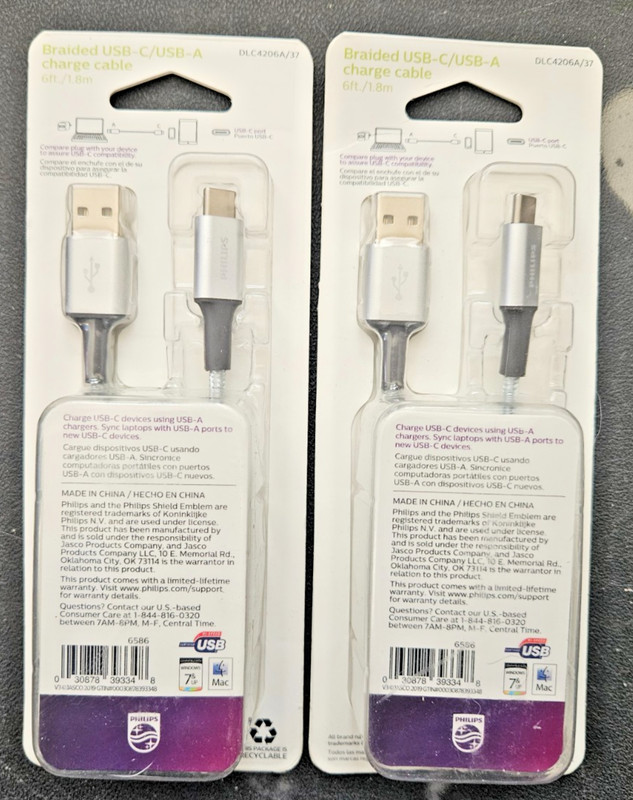 Philips 6-ft Usb-C Gray Cable 2 Pack gallery