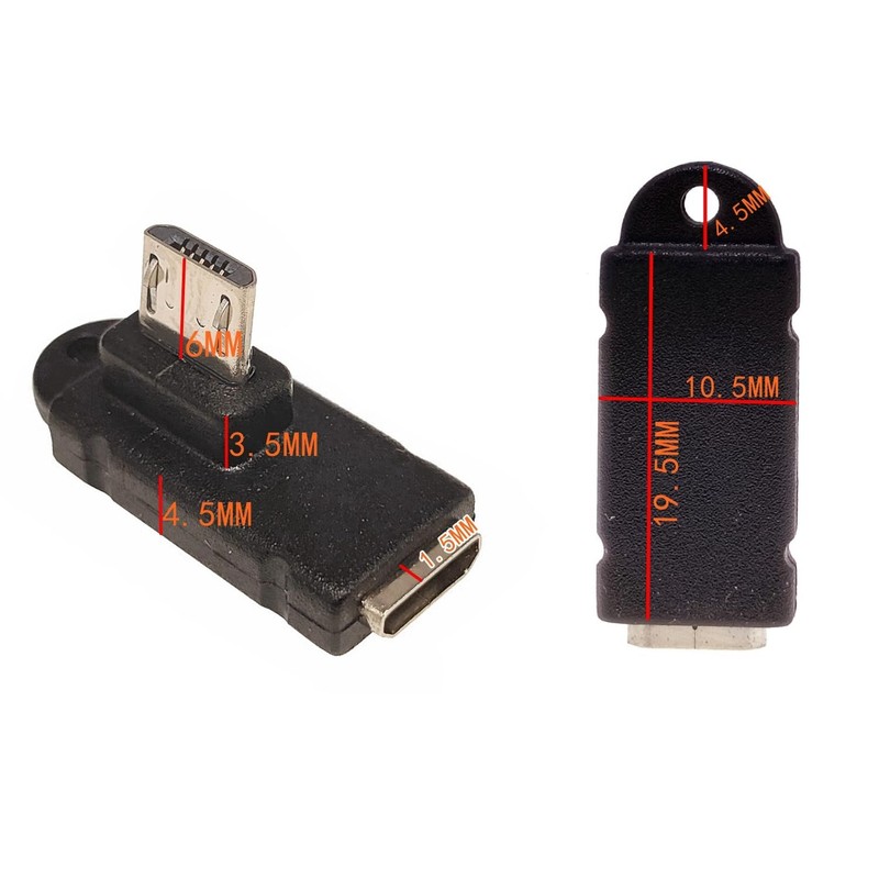 Micro USB 2.0 5Pin Male to Female M to F Extension Connector Adapter Long Plu... gallery