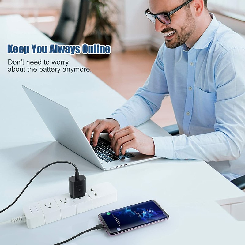 25W Super Fast Wall Charger Type USB-C Cable For Samsung Galaxy S21 Ultra S22 5G gallery