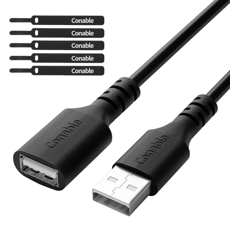 3 Pack USB Extension Cable 10 FT, USB 2.0 Type A Male to Female Extender Cord Ad gallery