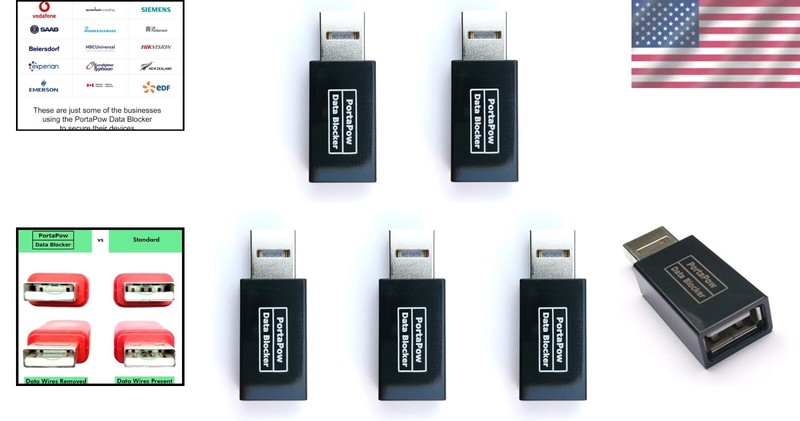 Third Generation USB Data Blocker 5 Pack - Visible Protection Against Hacking gallery