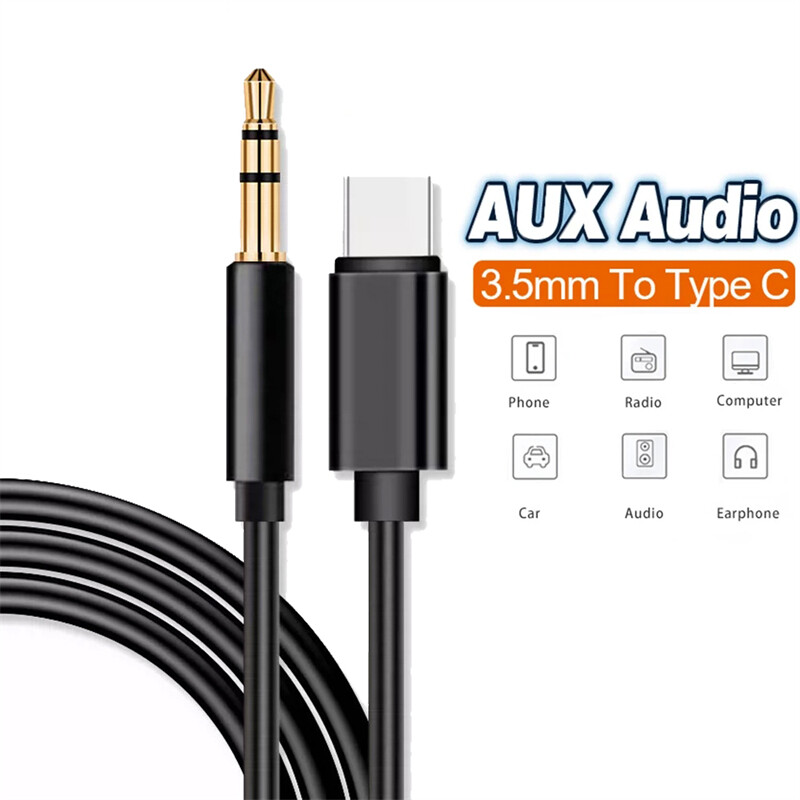 2 PCS For Samsung S26 S25 S24 S23 USB-C to 3.5mm Aux Cable Audio Cord Car Stereo gallery