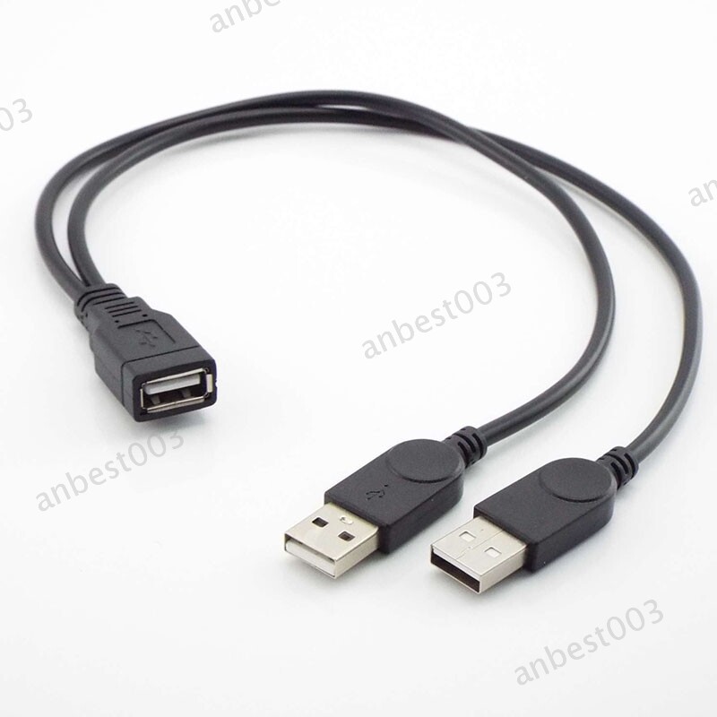 USB 2.0 3.0 A female To Dual USB male 2 Power male Female Splitter Cable gallery