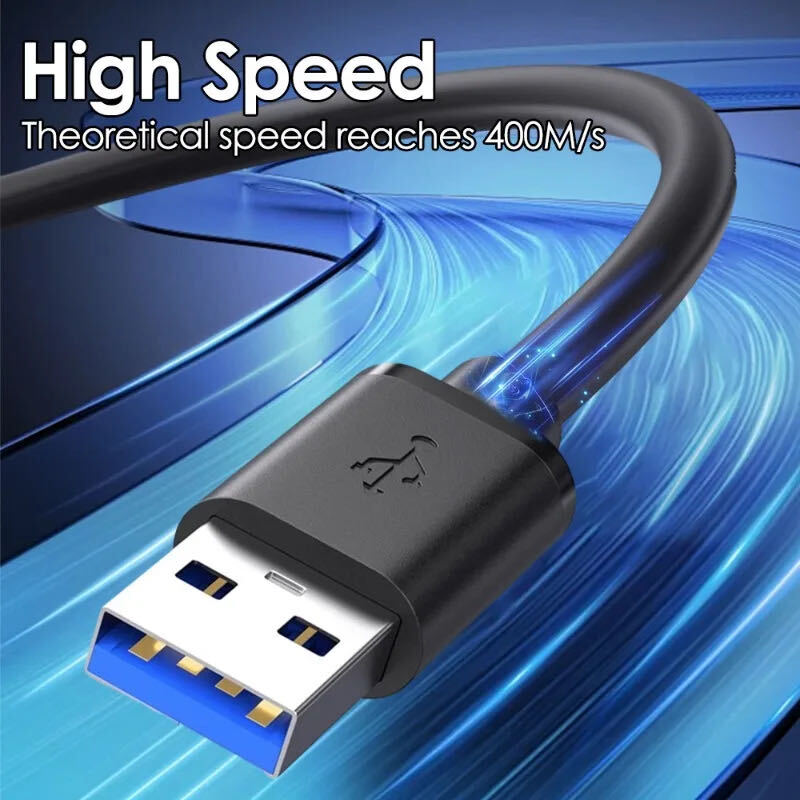 USB 3.0 A Male to A Cable Lot Data Transfer Super Speed Power Charger Metal 3FT gallery