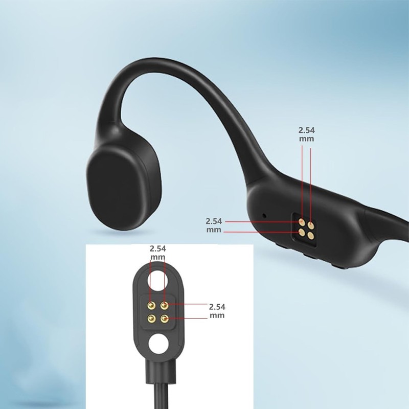 Effortless Magnetic 4-Pin Charging Cable for Bone Conduction Headphones - 60 cm gallery