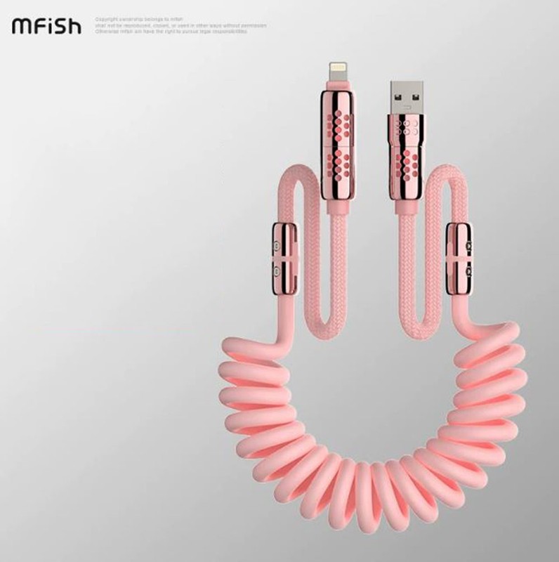 MFiSh 240W 4in1 Portable Retractable Car Fast Charging Cable 1.6M For iPhone 17 gallery