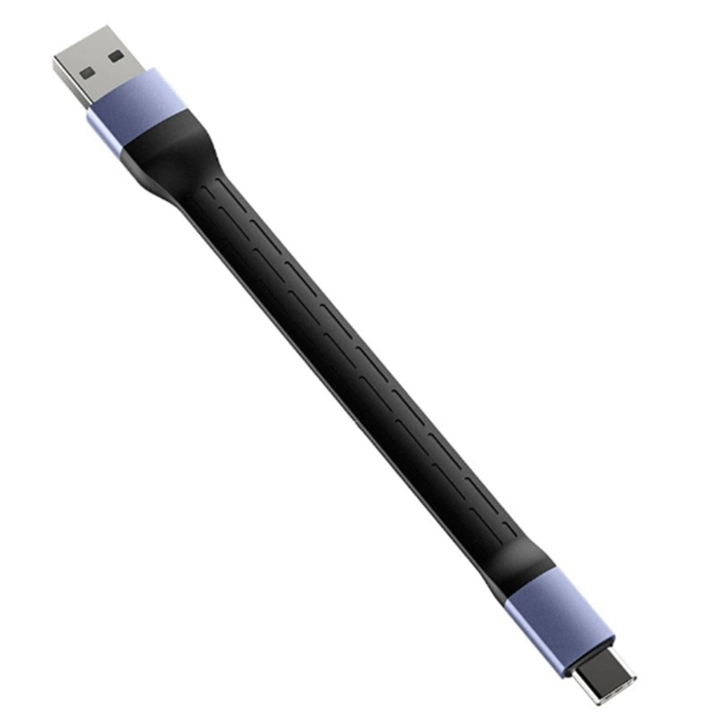 Flat Flexible USB A C Charging Cable 15cm 40Gbps Transfer 240W Quick Charging gallery