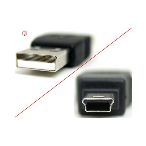 10pcs USB 2.0 Type A Male to Mini USB 5 Pin Male Connector Adapter gallery