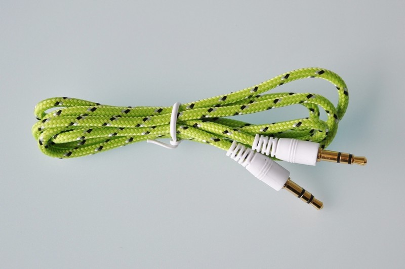 AUX BRAIDED 10FT CABLE FOR iphone 6 4 4s 5 5s ipod nano mp3 car amp auxiliary