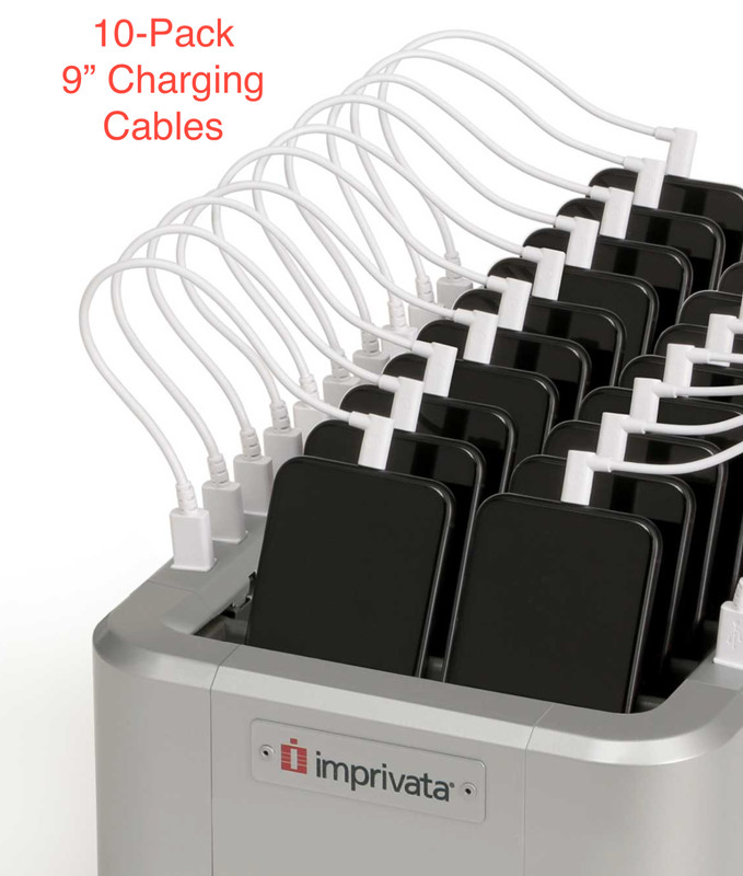10-Pack IMPRIVATA Mobile Access Management 9″ Charging Cable for Apple 90 degree