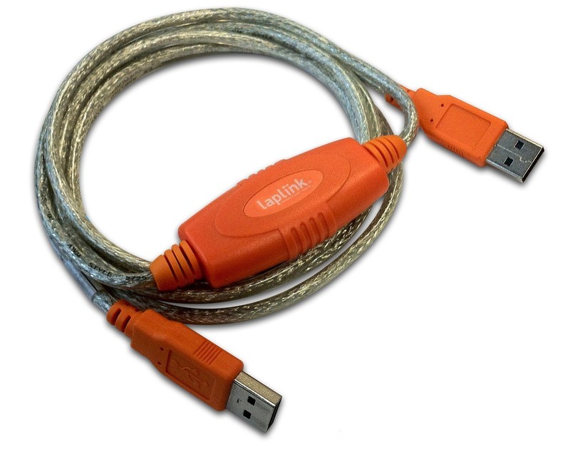 6 ft USB 2.0 Data Transfer Cable, PC to PC, 480 Mbps, Migration, Windows, Mac