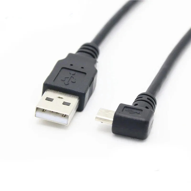 30Cm USB 2.0 a Male to Left Right 90 Degree Angle Micro Usb Cable Cord USB Data gallery