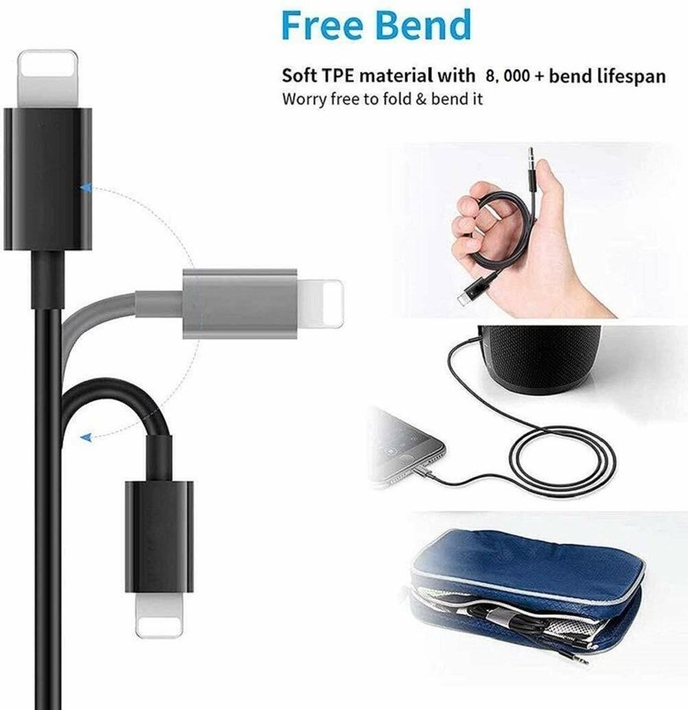 For Phone 7 8 XR 11 12 13 Pro Max 8 Pin to 3.5mm AUX Audio Car Adapter Cord lot gallery
