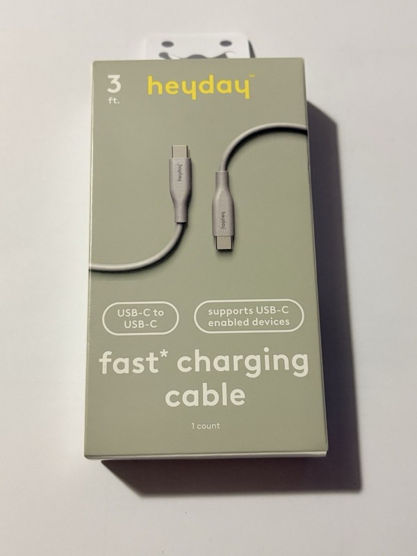 Heyday USB-C to Cable 3ft Fast Charging for iPhone iPad – New