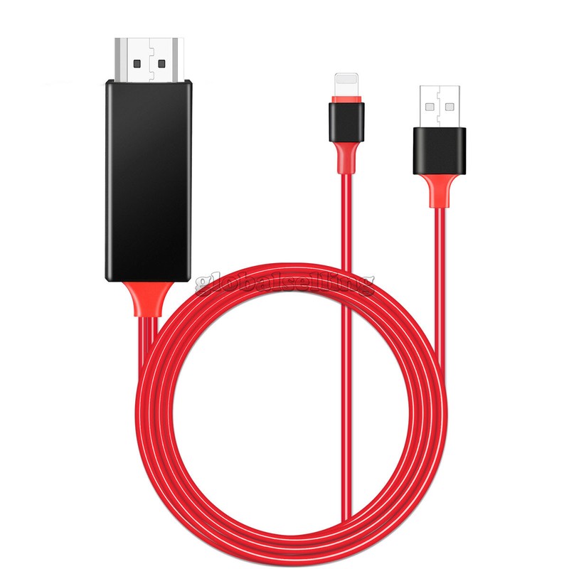 For iPhone 12 Mini/Pro/Pro Max Mirroring HDMI Cable Phone to TV 4K HDTV Adapter