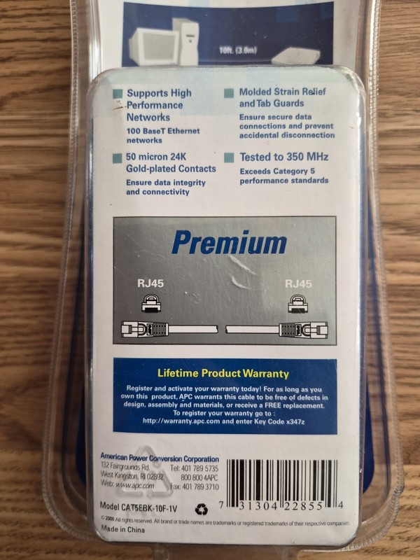 APC Legendary Reliability CAT5e Network Cable Brand new. gallery