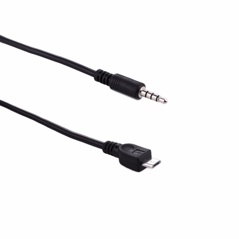 3.5mm Stereo Male to Micro USB Male Car AUX Out Cable Cord For Android Phone gallery