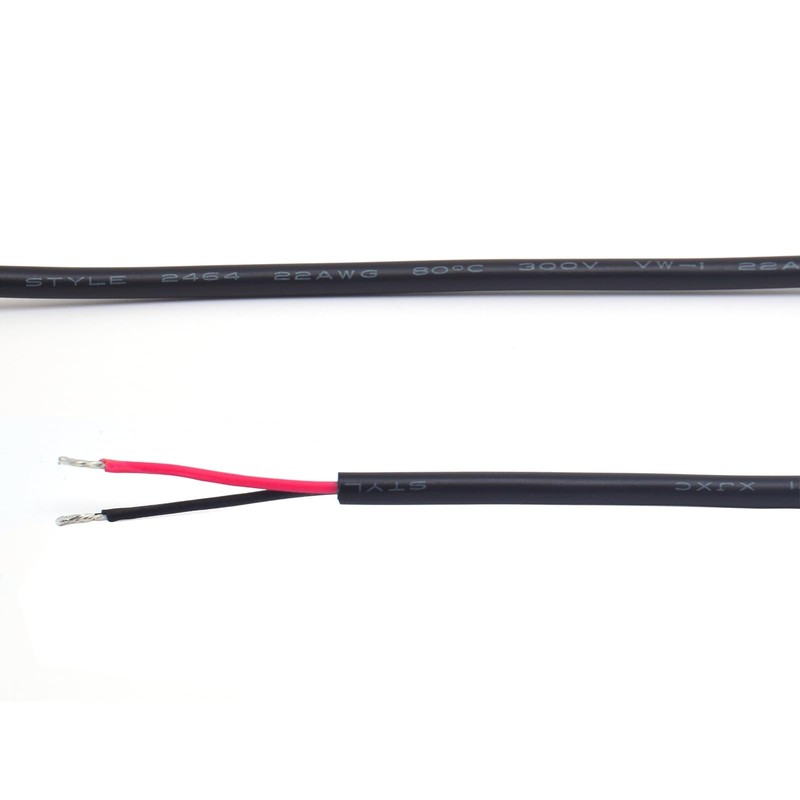 3 Pack 1M 22AWG USB Male Plug Pigtail 2pin Bare Wire 5V 3A Power Cord DIY gallery