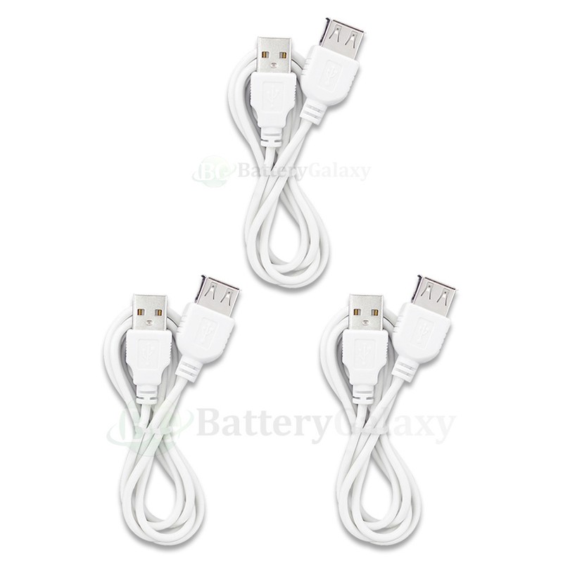 1-100 Lot 3FT USB Male to Female Extension Cable Cord M-F for Android Cell Phone gallery