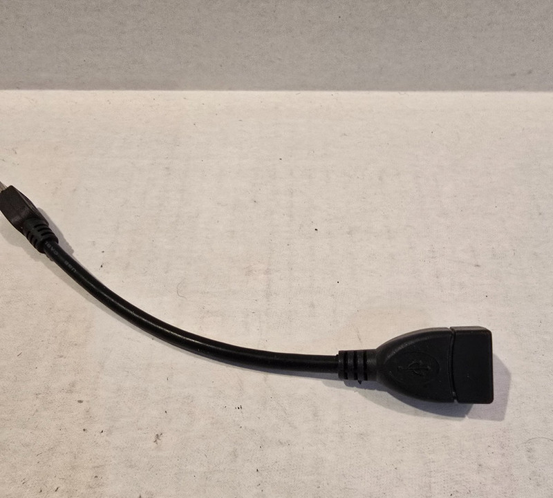 Adapter Cabe USB On-The-Go (OTG) Micro USB Male USB-A Female 6.5" gallery