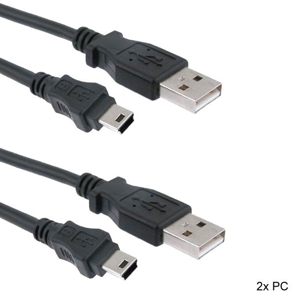 2PCs 6Ft USB Charging Cable for PS3 Dual Shock Playstation 3 Wireless Controller