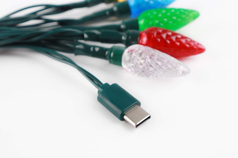 2 Pack Christmas Light Phone Charger Type C，USB C and Bulb Charging Cable 50i... gallery