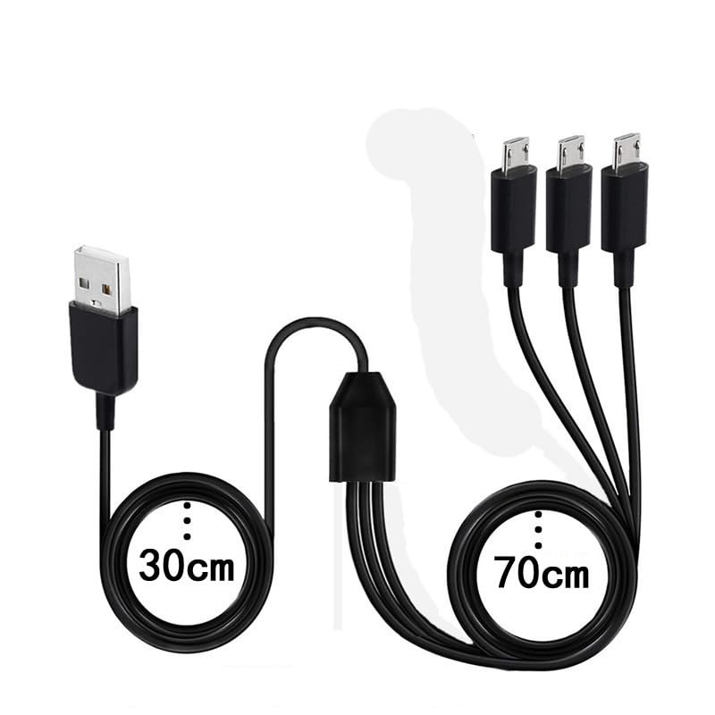 Micro USB Splitter Cable 3 in 1 Multi Type A Male to 4 Micro USB 3.3ft Cord
