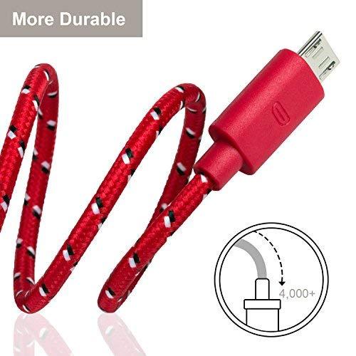 8" Braided MICRO USB data sync Charger Cable FOR samsung galaxy s3 s4 Sony HTC gallery