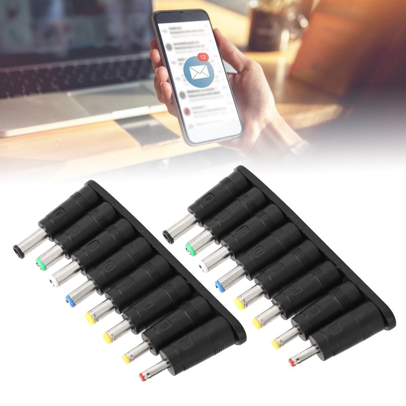 2Pcs USB To DC Cable 11 In 1 Power Cord Interchangeable Plug Connector Compu⭐