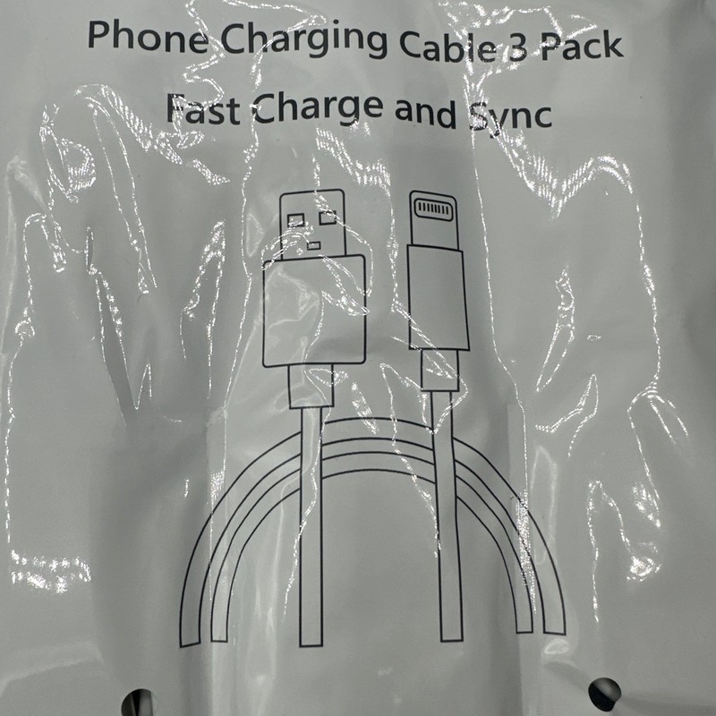 3 Pack Of 10ft Fast Charge and Sync Cables Compatible With IPhone Naoeleii gallery