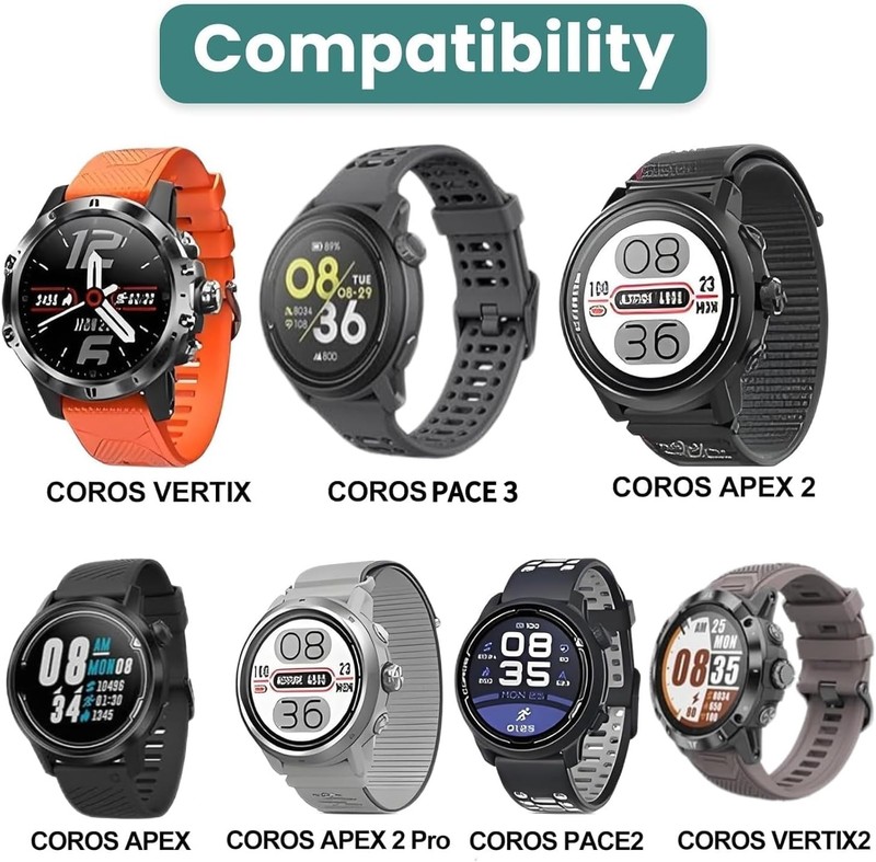 2 Pcs Charger for Coros PACE 3, PACE 2, APEX 42mm/46mm, APEX Pro, VERTIX, VERTIX gallery