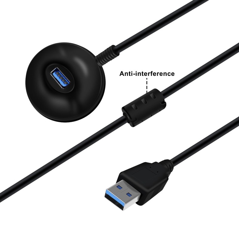 USB 3.0 Extension Cable with Pedestal 5Gbps USB 3.0 Male to Female Cable for ... gallery