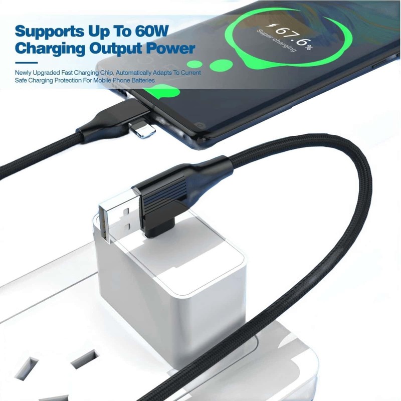 4 in 1 Cable 60W 2 Pack 3.3FT Lightning Cable 27W MFi Certified Fast Charging... gallery