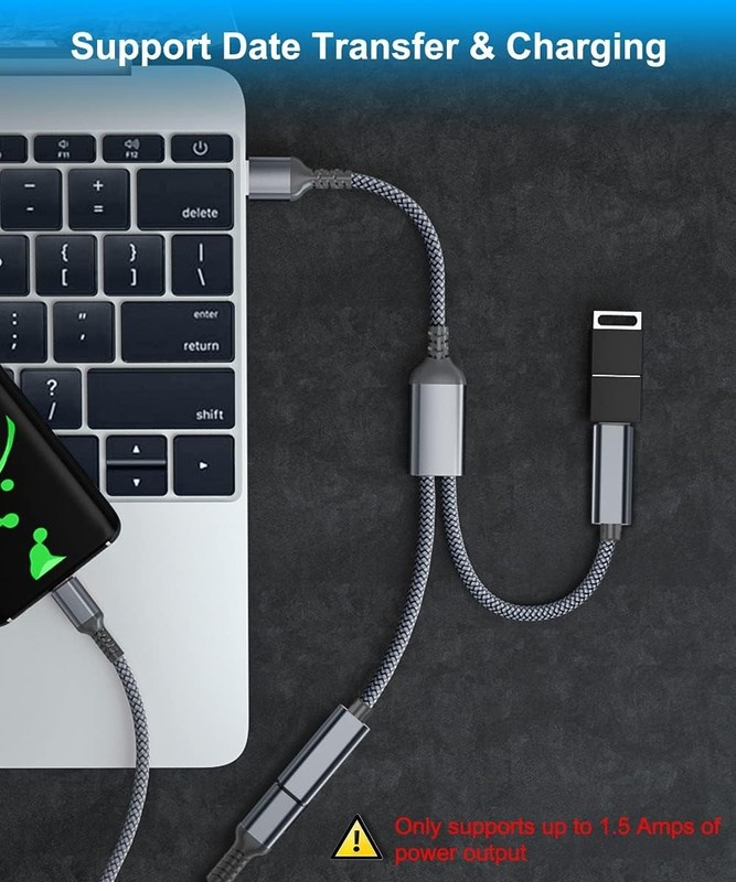USB-C Female Splitter Adapter - Connect Two Devices with USB-A Compatibility gallery