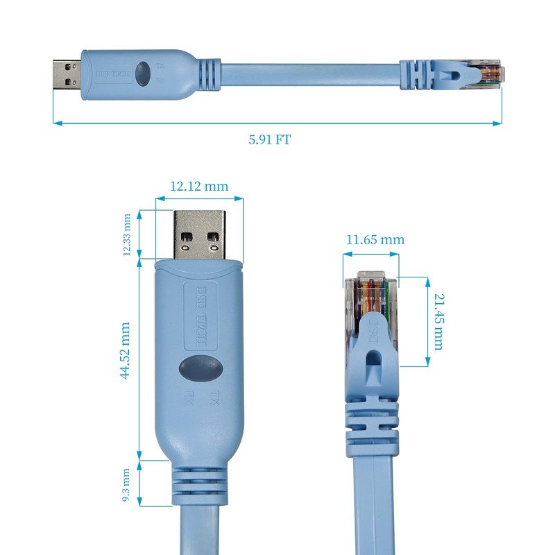 SHRJ45K USB to RS485 Serial Cable RJ45 Interface Builtin FTDI Chip gallery